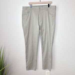 Rhone Men's Everyday Twill Five Pocket Pants Khaki Size 40x32 Chino Slim Stretch